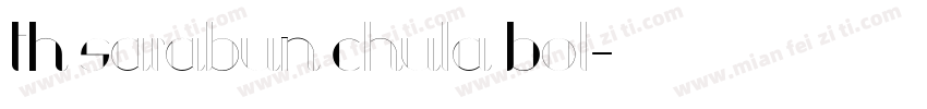 TH Sarabun Chula Bol字体转换